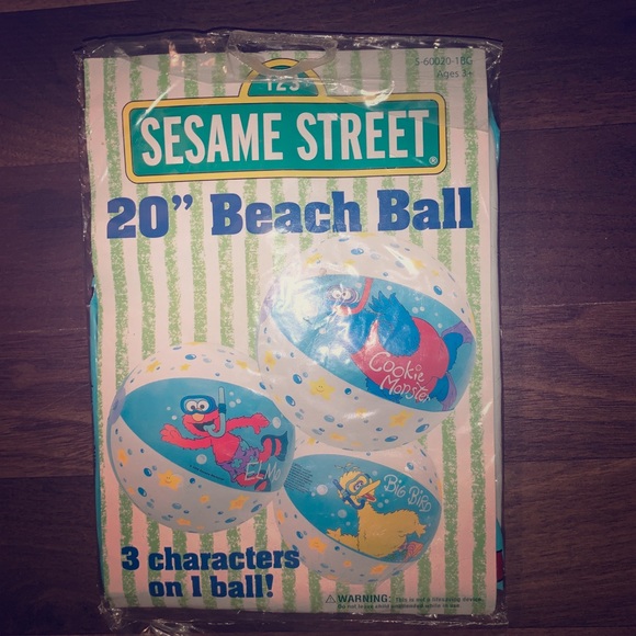 sesame street beach ball